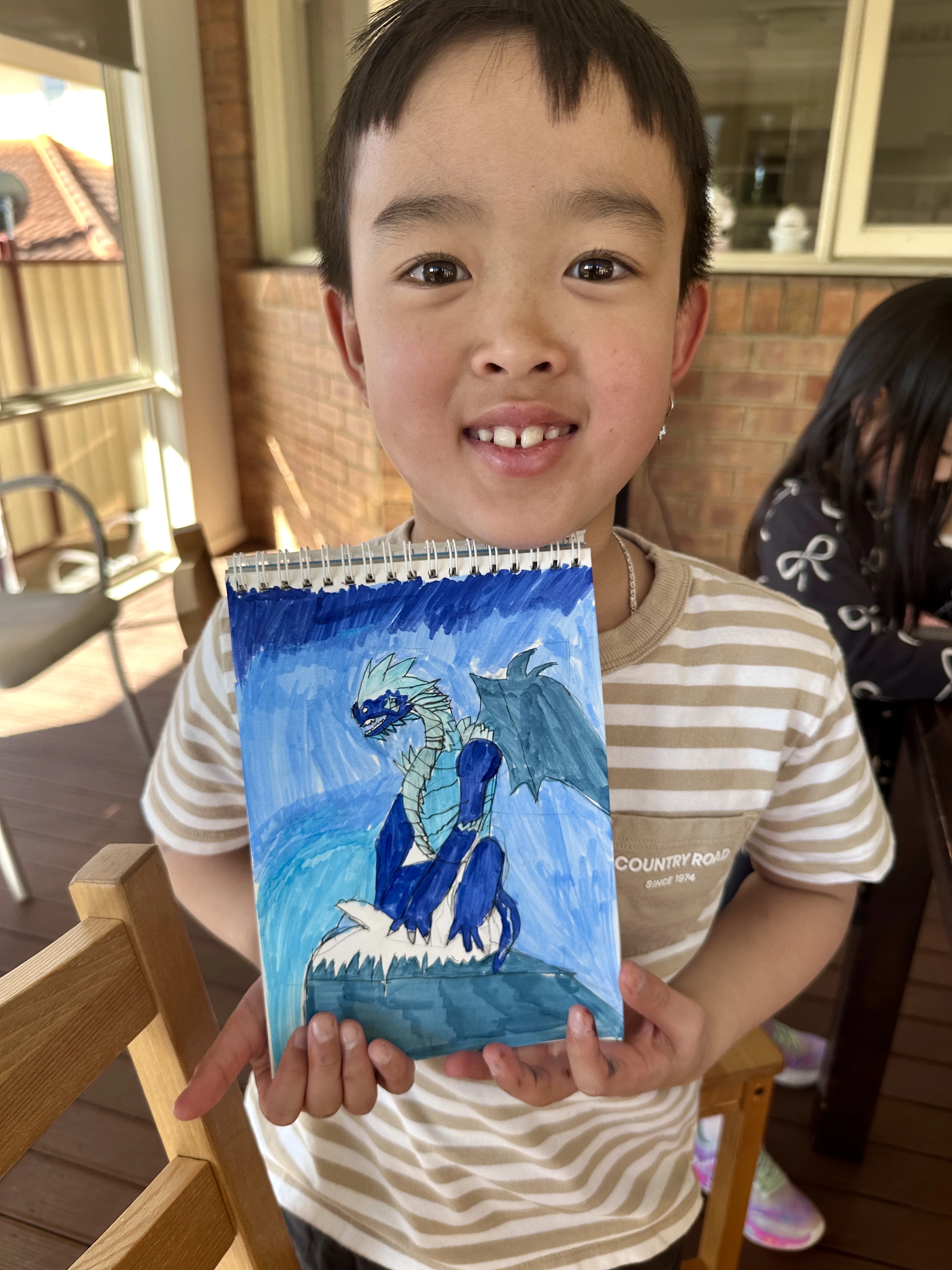 Watercolour landscape painting from Winky.Studio art class